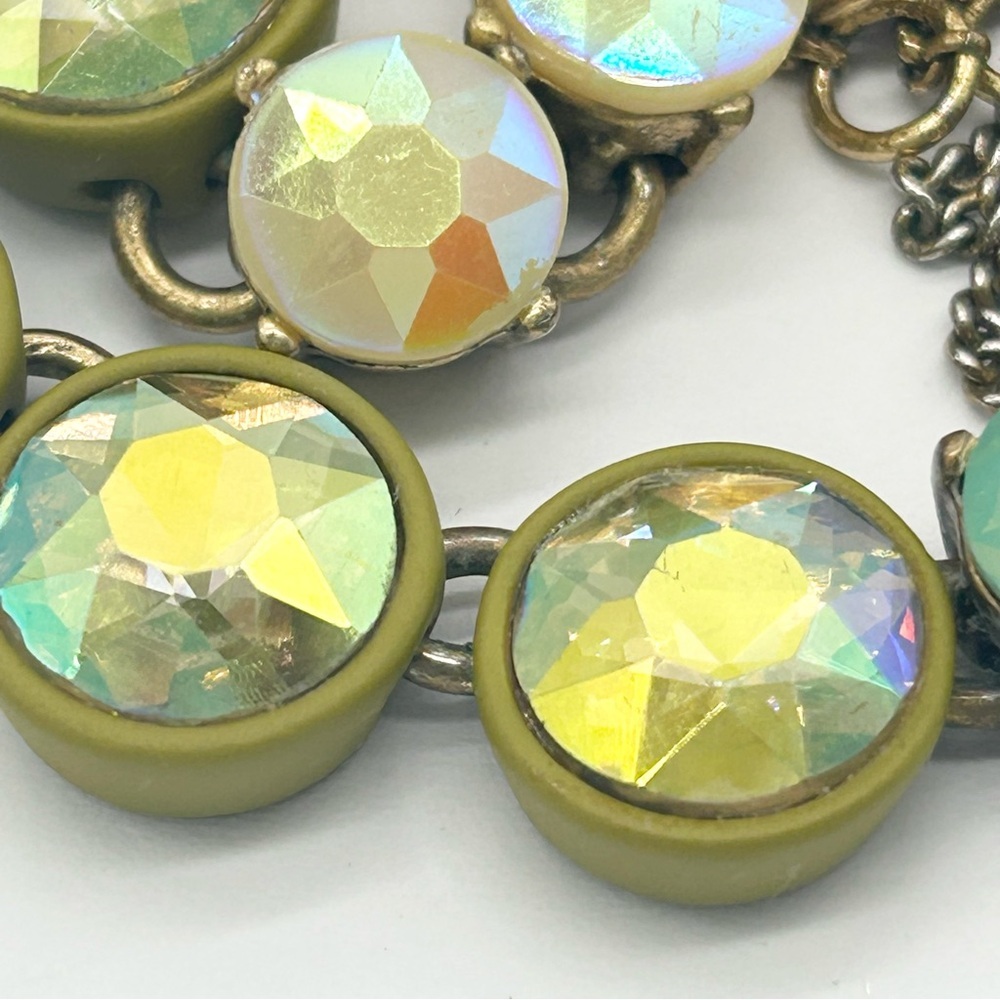 J. Crew Rainbow Brulee Crystal AB Necklace - Picture 3 of 7